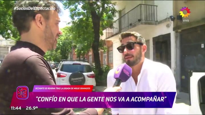 Nicolás Occhiato le respondió tajante a Migue Granados