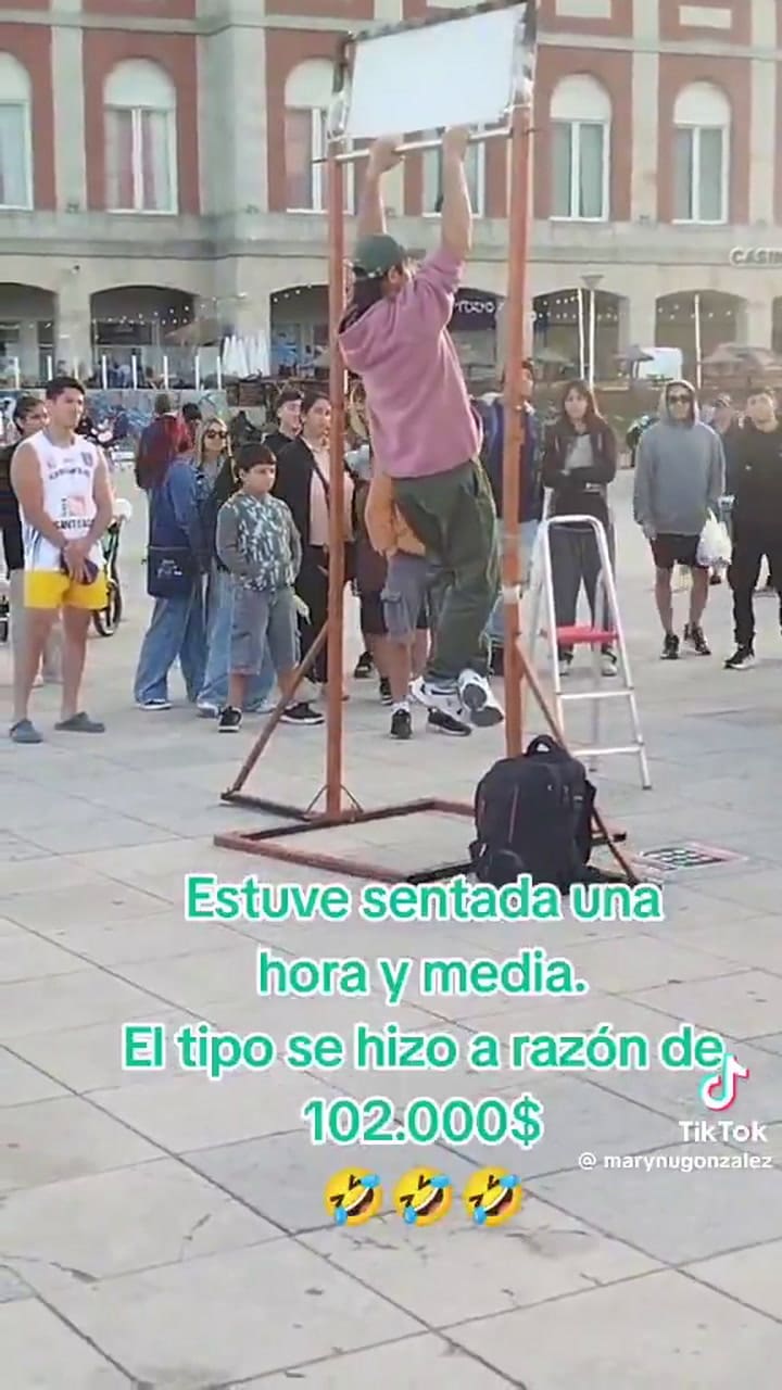 ¿Estafa o una oportunidad? El juego de “aguantar colgado” que invadió Mar del Plata