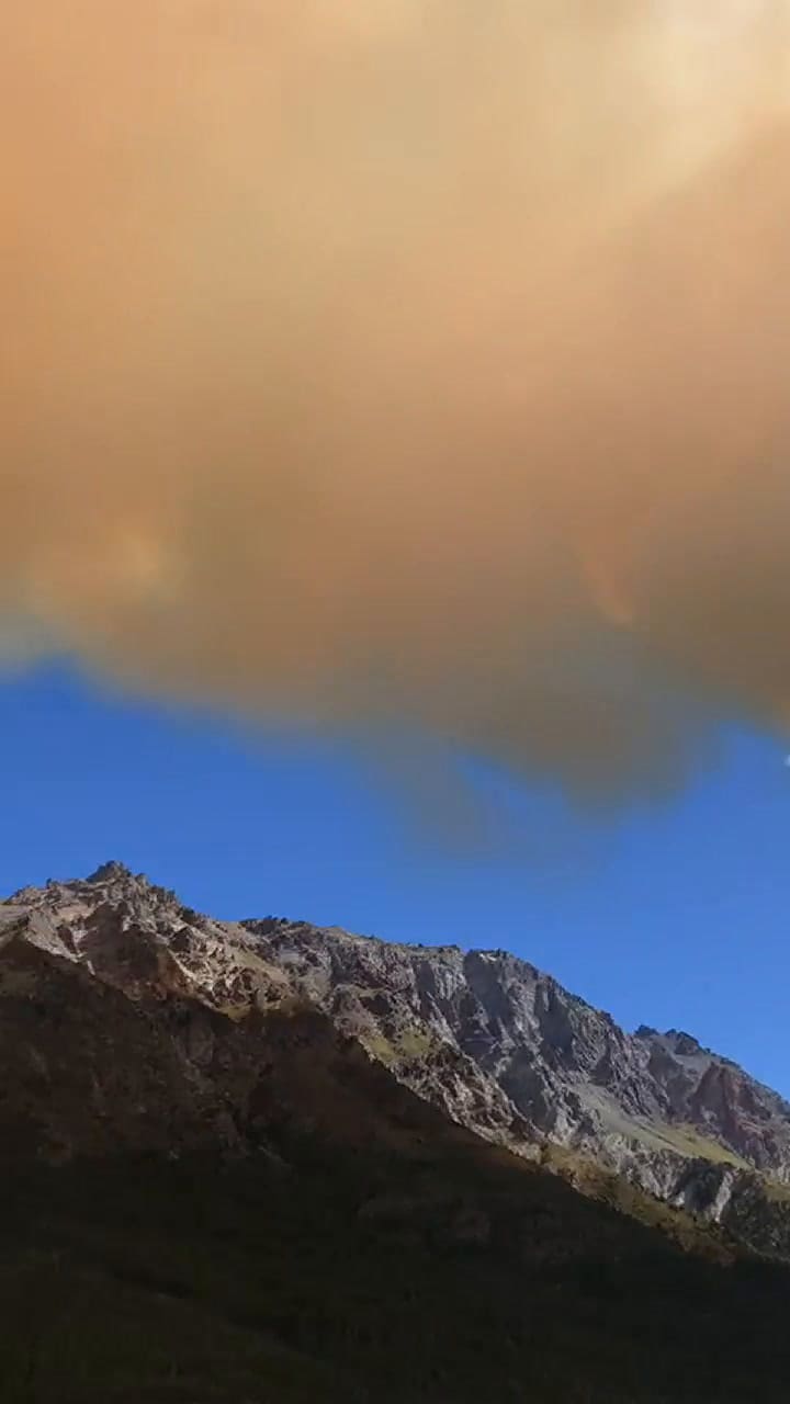 Nuevo foco de incendio en Chubut, junto al lago Cholila, en el Parque Nacional Los Alerces