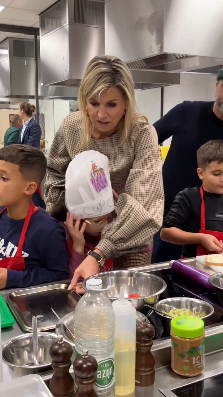 La reina Máxima en "modo cocinera"