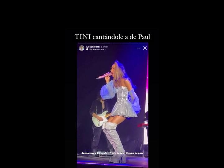 Tini Stoessel le dedicó un tema musical a su novio en pleno show