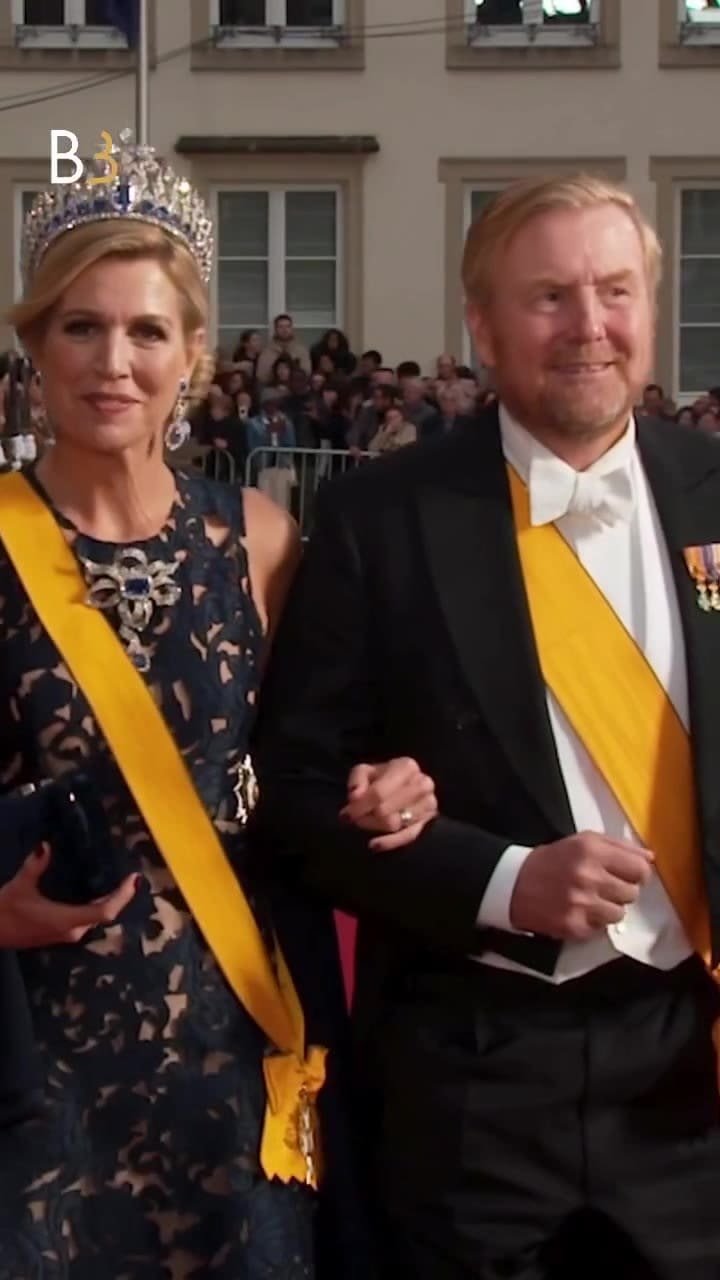 El sofisticado look de gala de la reina Máxima en Luxemburgo