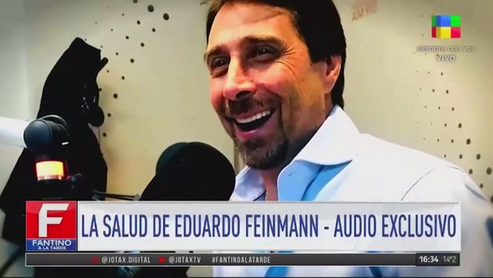 El audio de Eduardo Feinmann tras su internación por coronavirus - Fuente: América