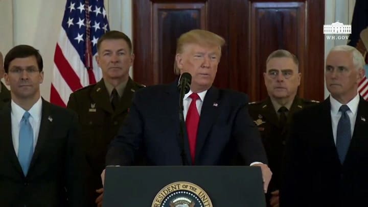 Discurso completo de Donald Trump en respuesta al ataque de Irán