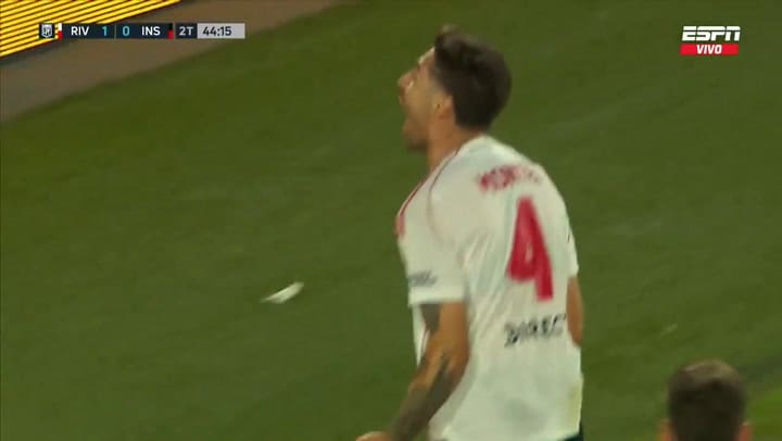 El gol de Gonzalo Montiel para River ante Instituto