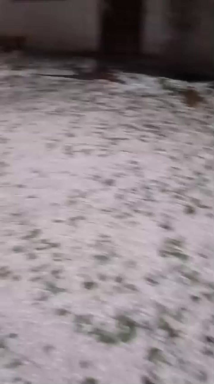 El granizo golpeó en el Valle Medio