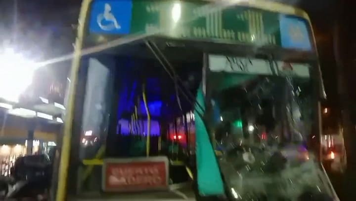 Cómo quedó el auto tras el impacto