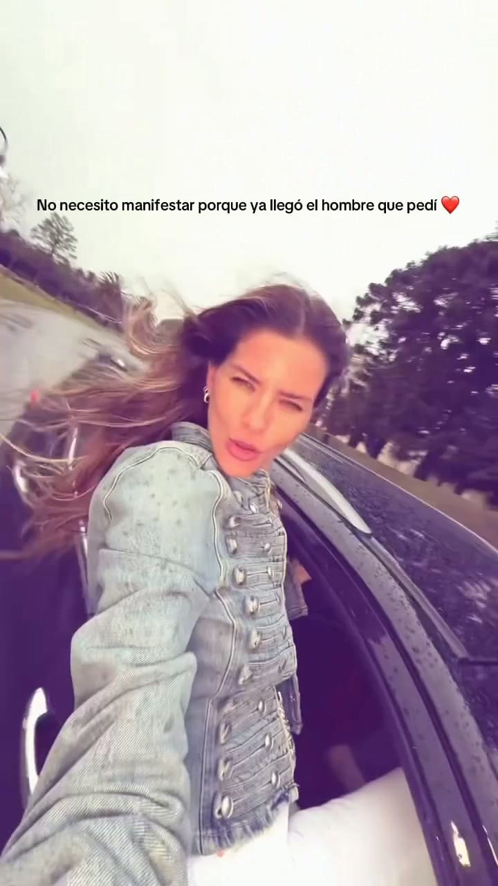 La China Suárez publicó un video en el que se la ve sentada en la ventana de un vehículo que conduce Icardi