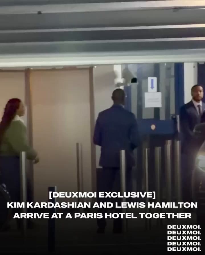 Un medio francés captó la presencia de Kim Kardashian y Lewis Hamilton en un lujoso hotel