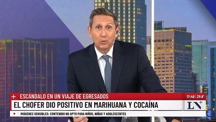 Chofer drogado