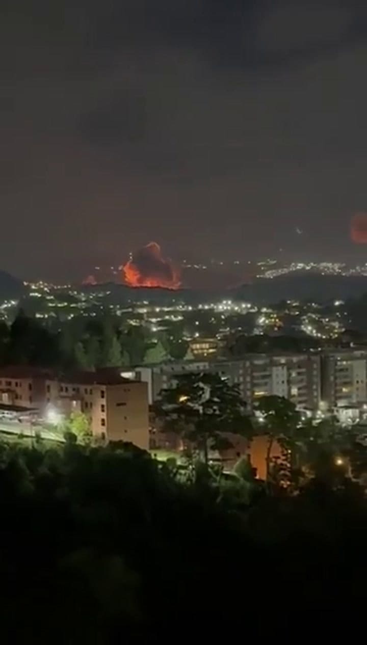 El momento del ataque en Caracas