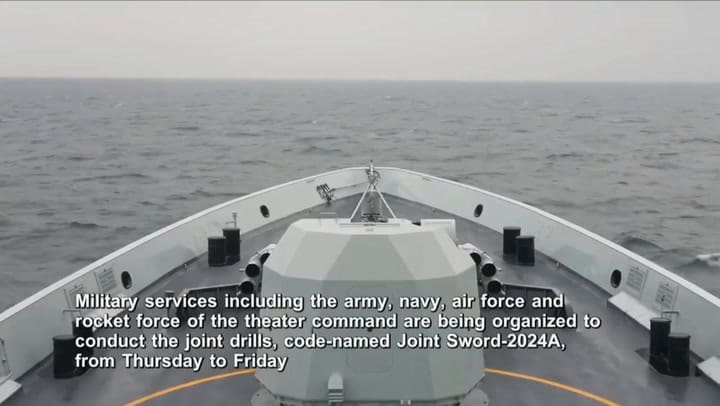 El Ejército Popular de Liberación realiza ejercicios militares conjuntos en torno a la isla de Taiwán