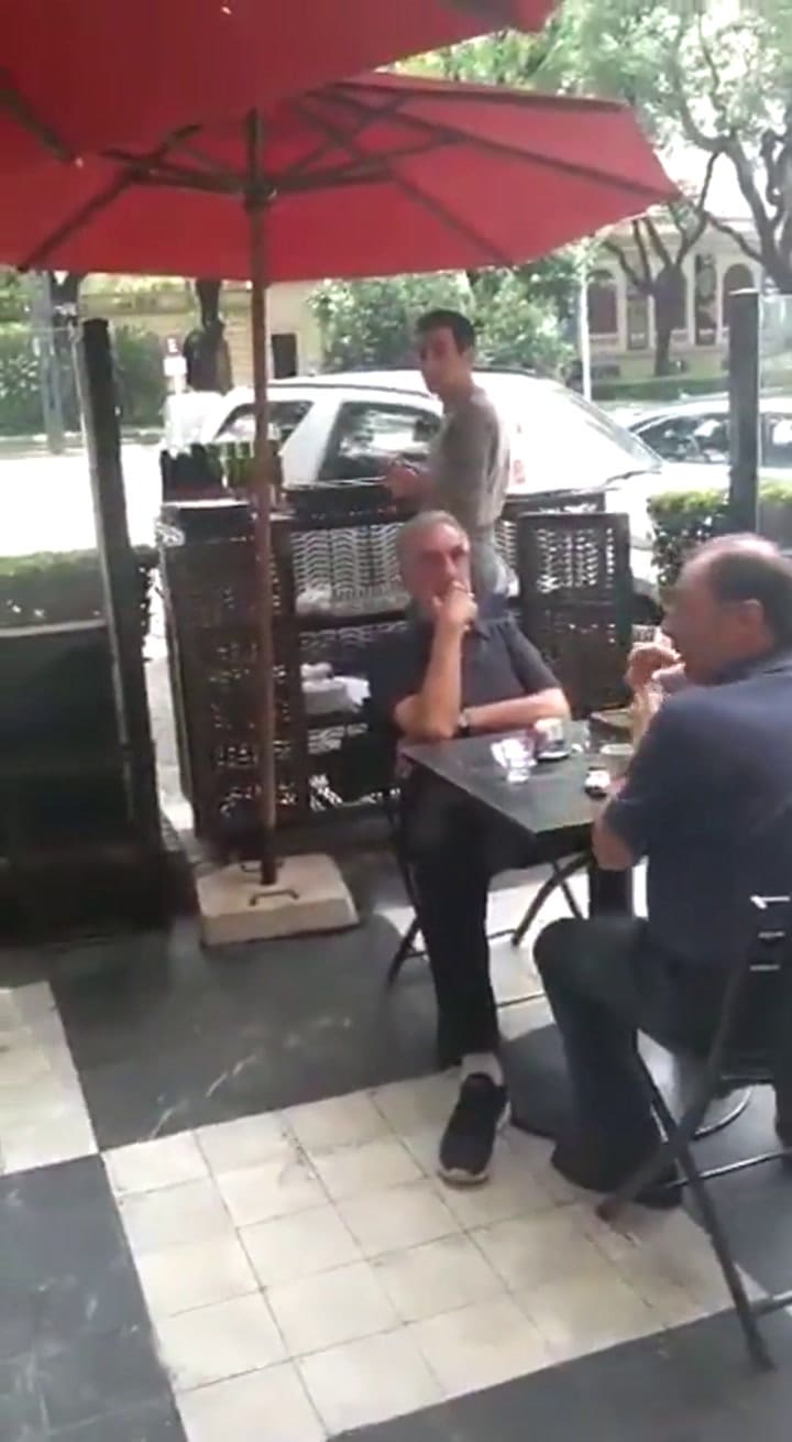 El joven que insultó al fiscal Germán Moldes - Fuente: Twitter