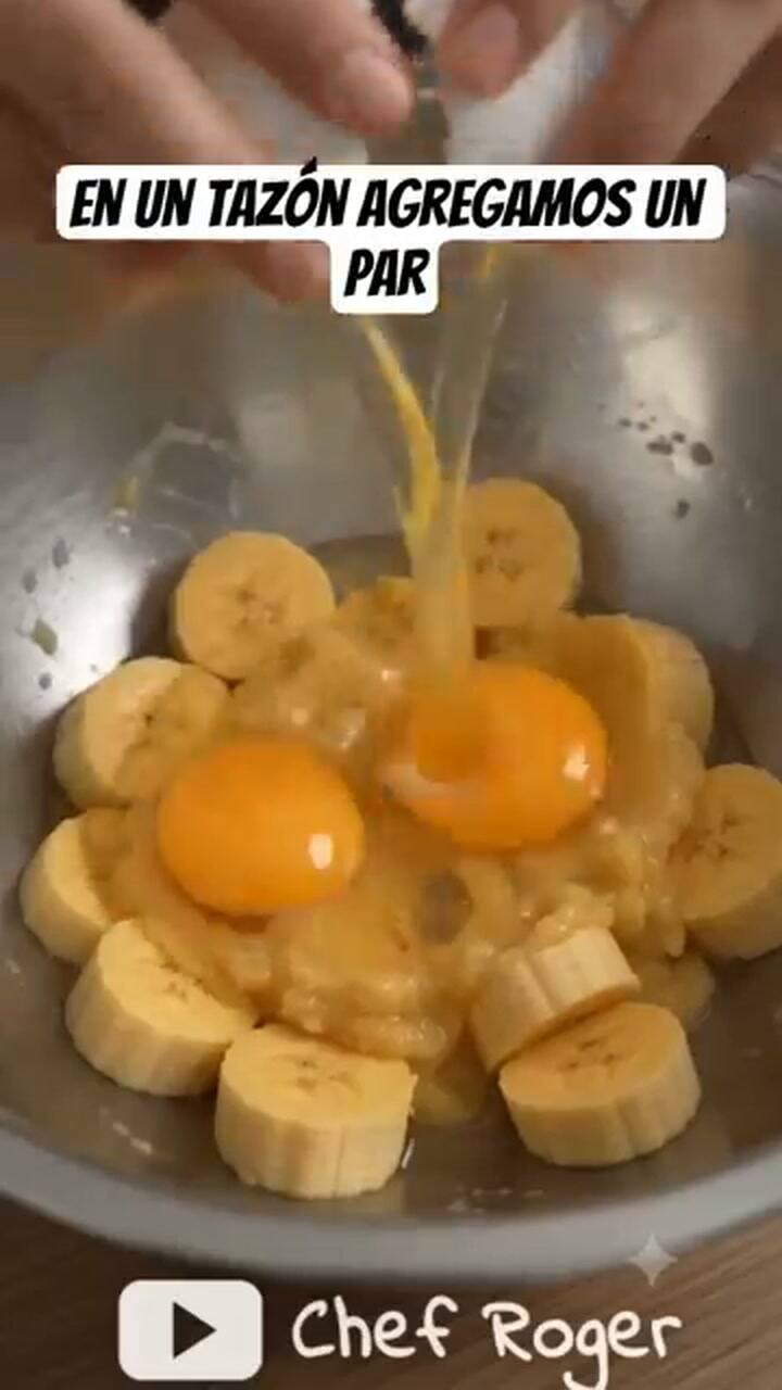 Receta de pan de plátano - @Chef Roger
