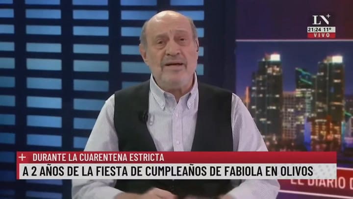 El delito de Alberto en la fiesta de Olivos. Leuco le da su palabra