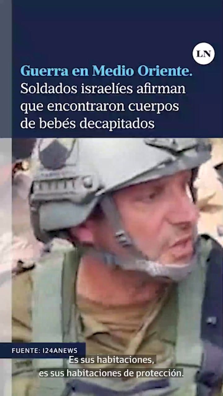Soldados israelíes afirman que encontraron cuerpos de bebés decapitados; guerra en Medio Oriente