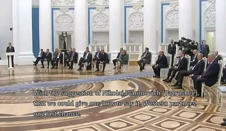 El presidente, Vladimir Putin humilló al jefe del Servicio de Seguridad del Exterior
