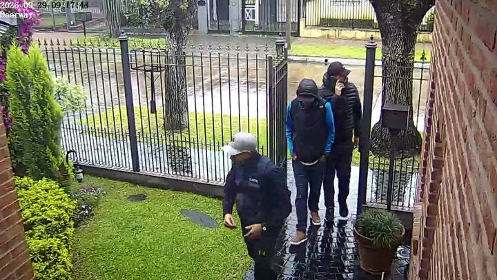 Los ladrones quedaron filmados