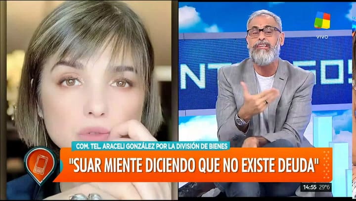 Araceli González en Intrusos (noviembre de 2019)
