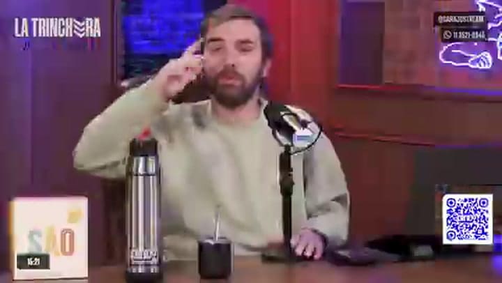 Un mensaje contra Karina Milei en el streaming del Gordo Dan