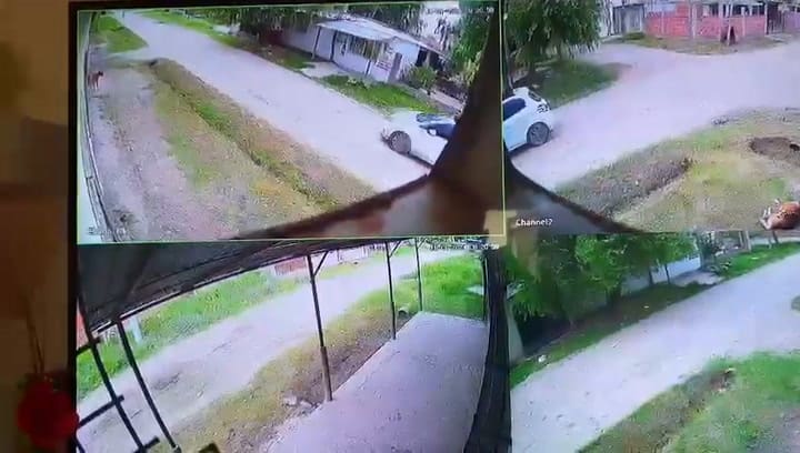 La huída de los asesinos en Virrey del Pino