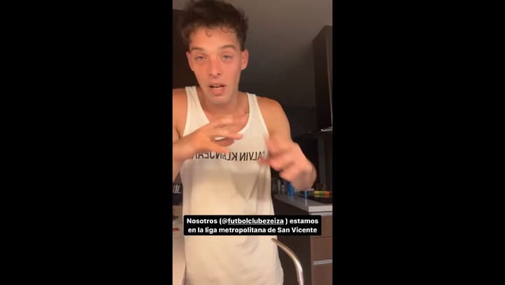 Santiago Maratea habló del club donde juega al fútbol