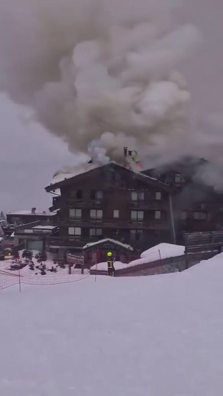 El fuego podía distinguirse desde lejos