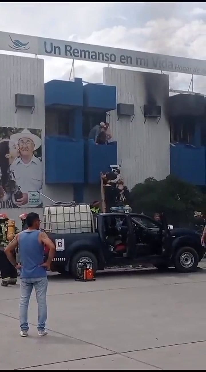 Incendio en un geriatrico