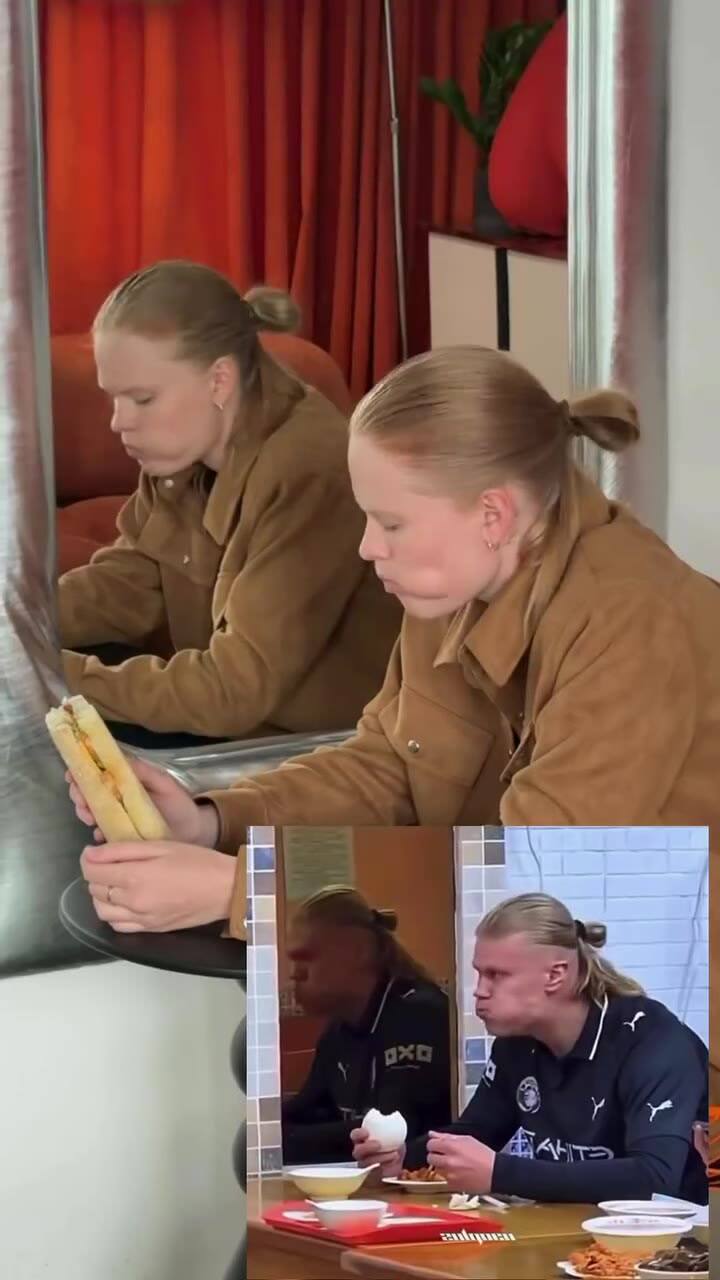 Anastasia Kostromitina, la influencer que sorprende con su parecido con Haaland