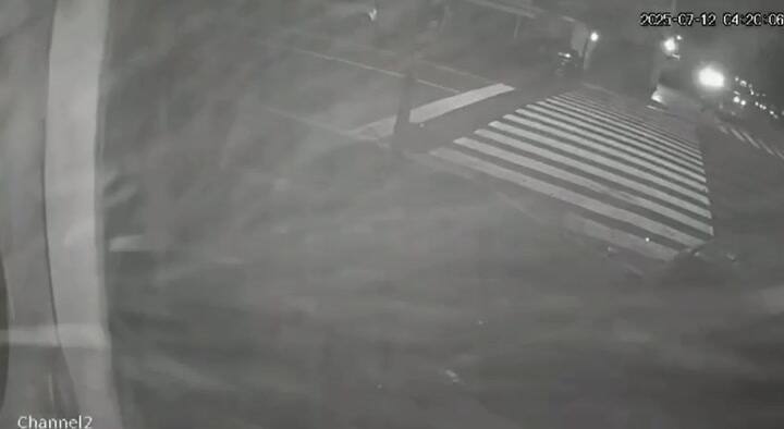 Así fue el choque en Flores