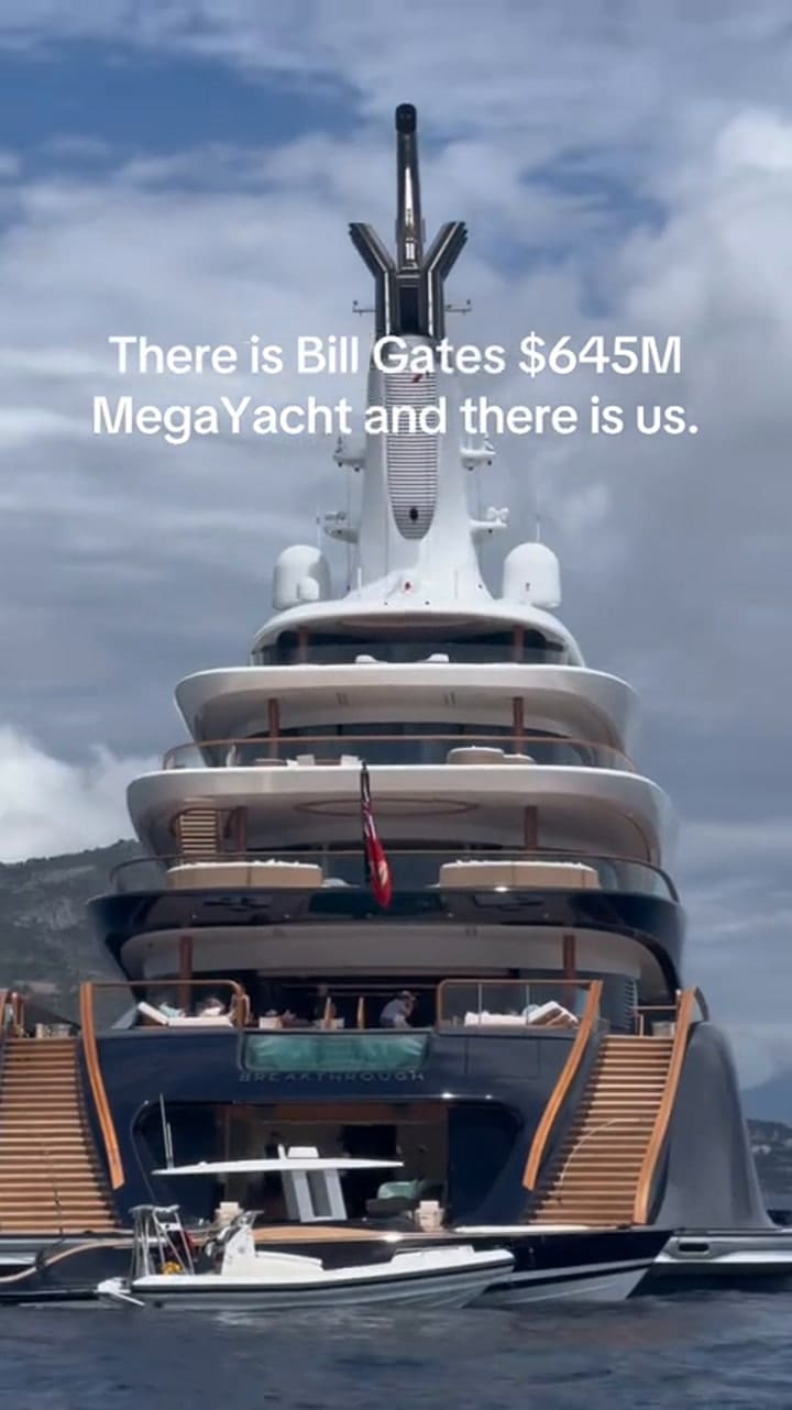 Así es el superyate de Bill Gates