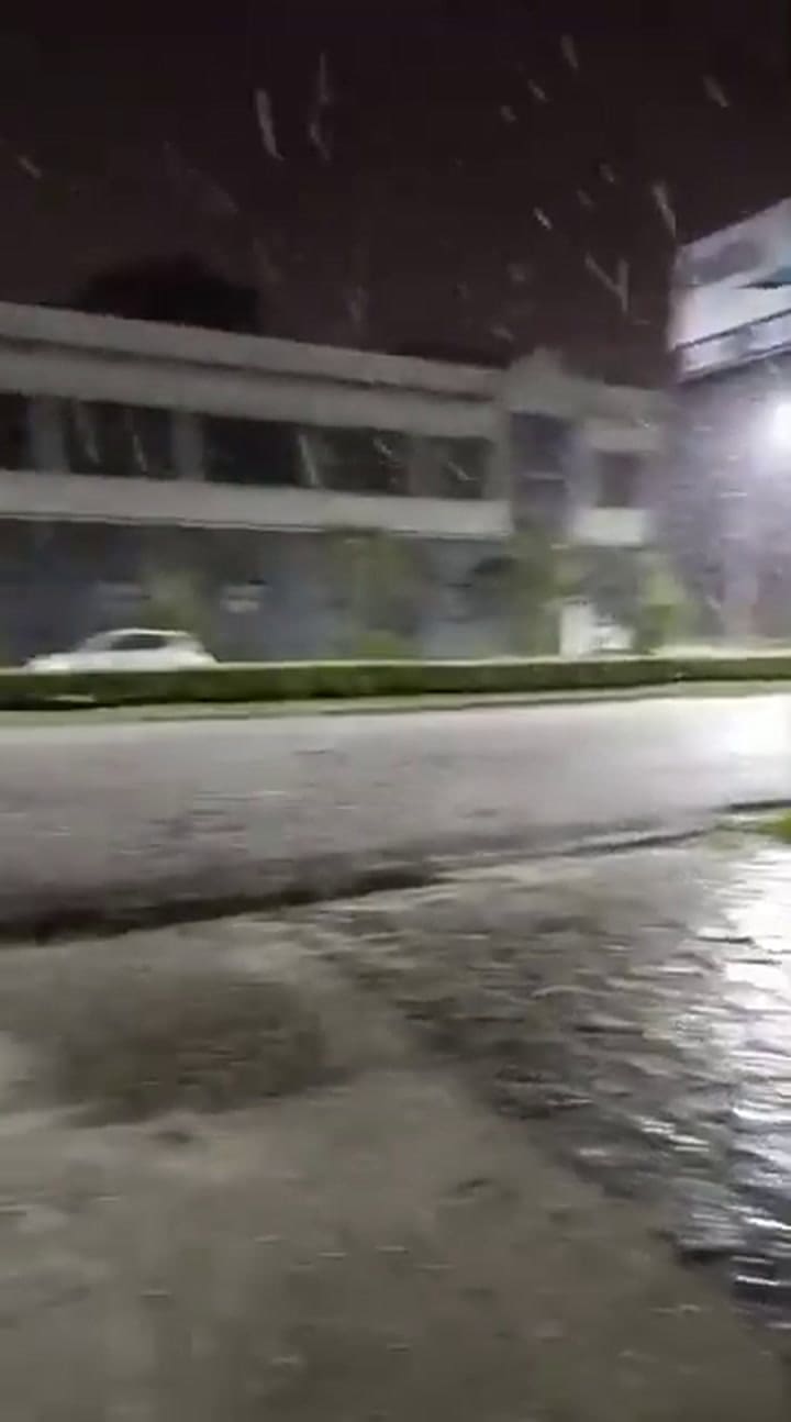 Los registros de la nieve en Tres Arroyos, provincia de Buenos Aires - @cindymfernandez