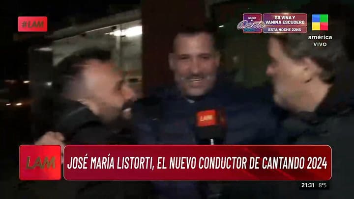 Jose Maria Listorti hablo sobre su rol como conductor del Cantando
