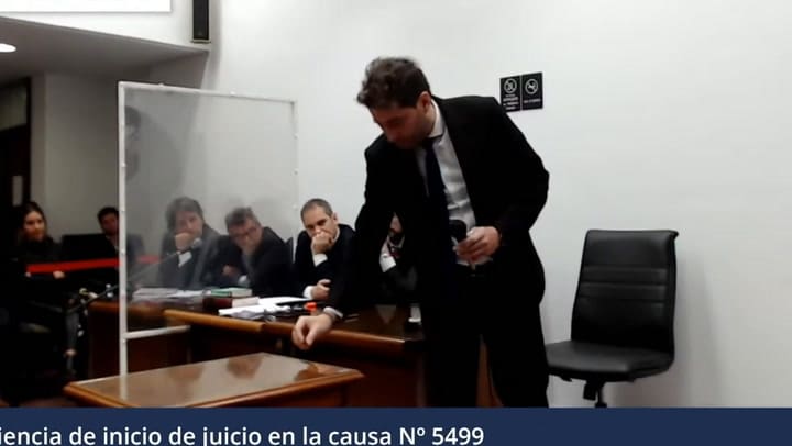 El impactante gesto del fiscal en el juicio por el caso Belsunce