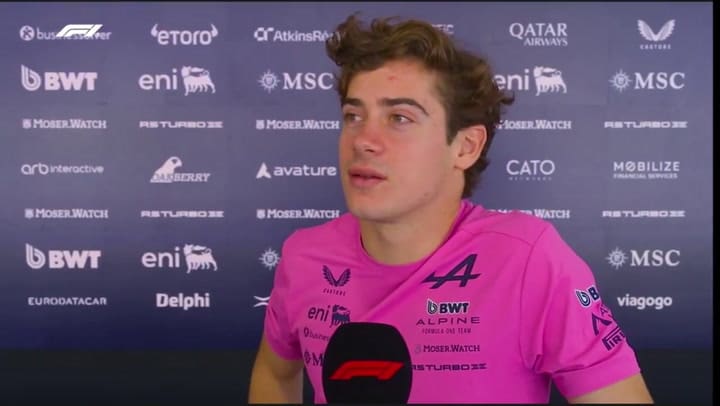 La entrevista de Franco Colapinto con F1 TV