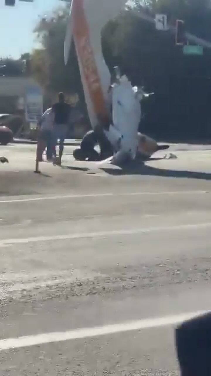 Accidente aéreo en California