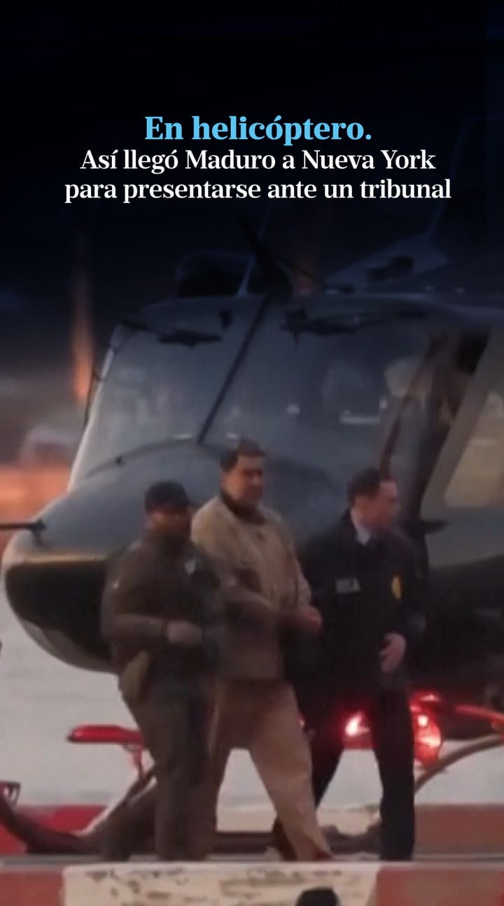 Así llegó Maduro a Nueva York para presentarse ante el tribunal