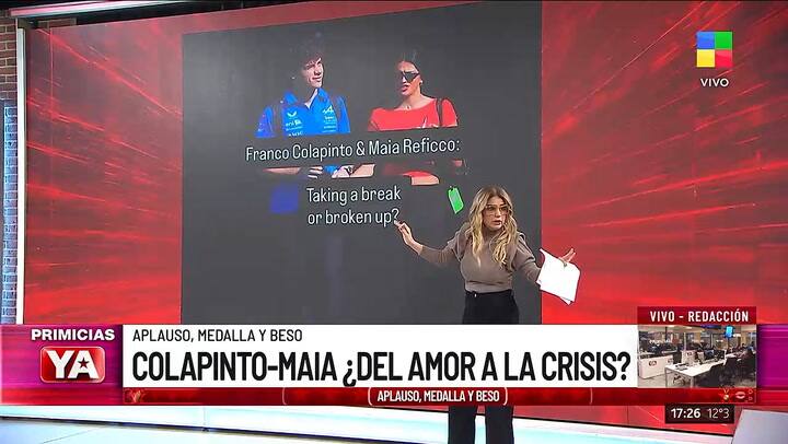 Franco Colapinto y Maia Reficco enfrentan rumores de crisis