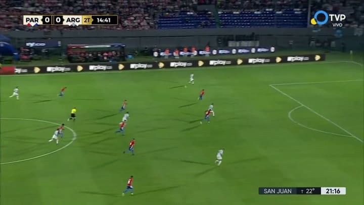 Santiago Villasanti evitó que Joaquín Correa abriera el marcador para Argentina