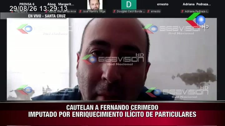 Cerimedo habló por primera vez desde la cárcel