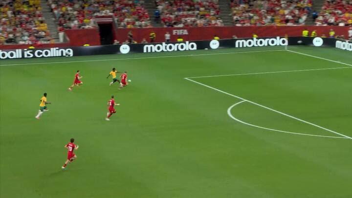 Nestory Irankunda, goleador de Australia en el Mundial