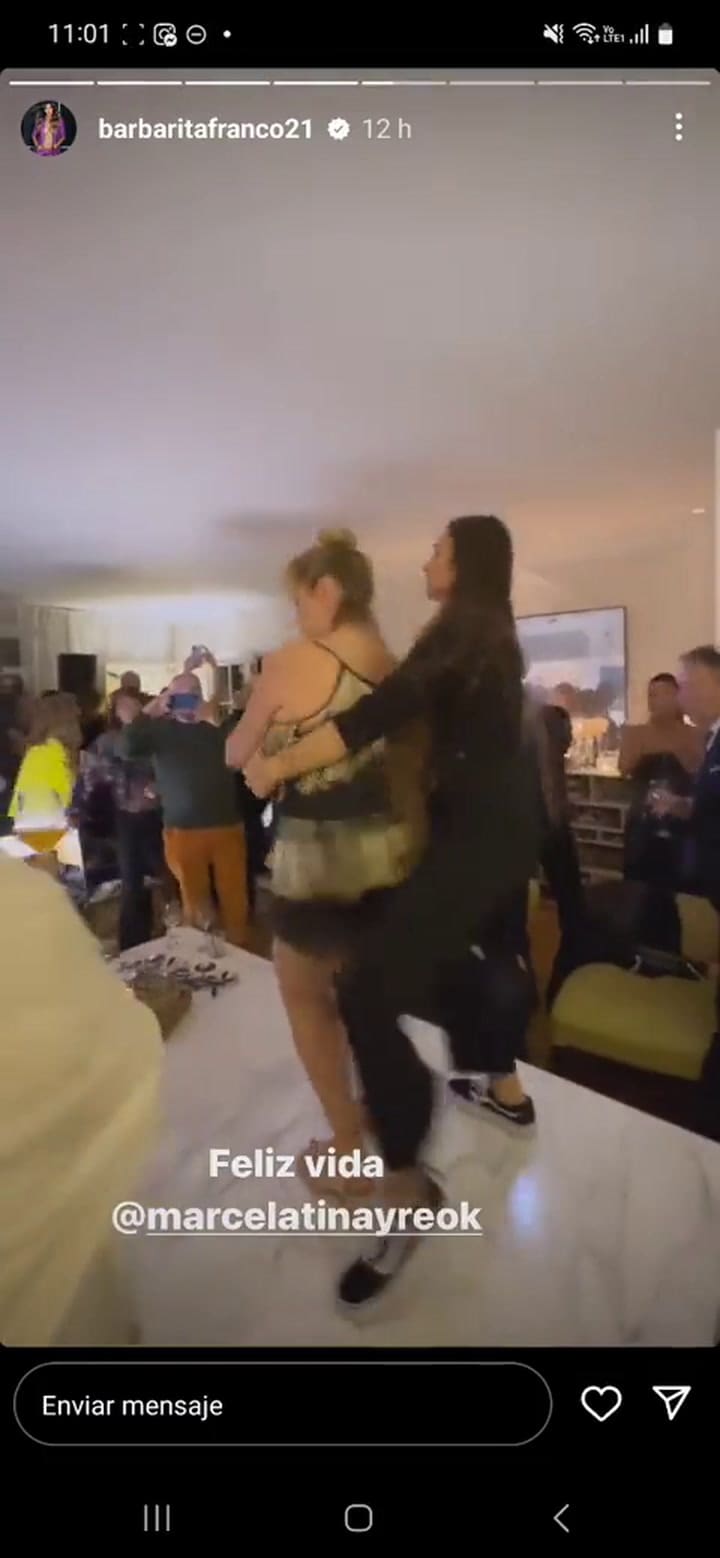 El baile de Marcela Tinayre en su cumpleaños