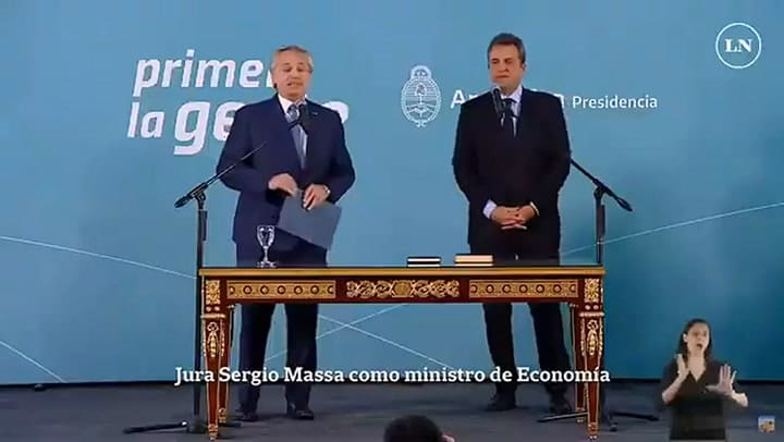 Sergio Massa juró como ministro de Economía