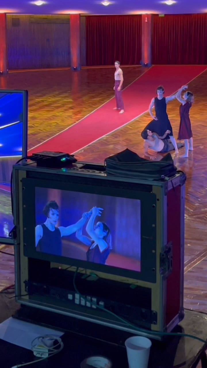 Rodaje del videodanza "Ensayo para un espacio vacío", por el Ballet Contemporáneo del San Martín en el Teatro Coliseo