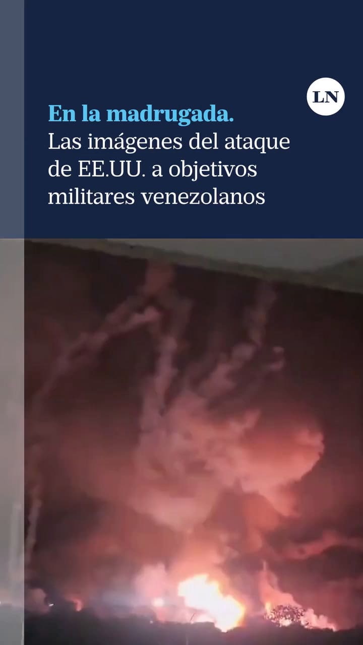 Impactantes imágenes del ataque de EE.UU. a objetivos militares venezolanos