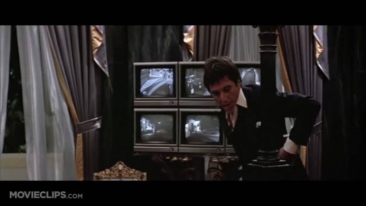 Escena final de la película Scarface - Fuente: YouTube
