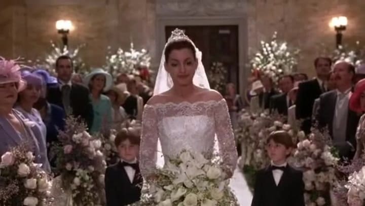 El vestido de la princesa Mia en El diario de la princesa