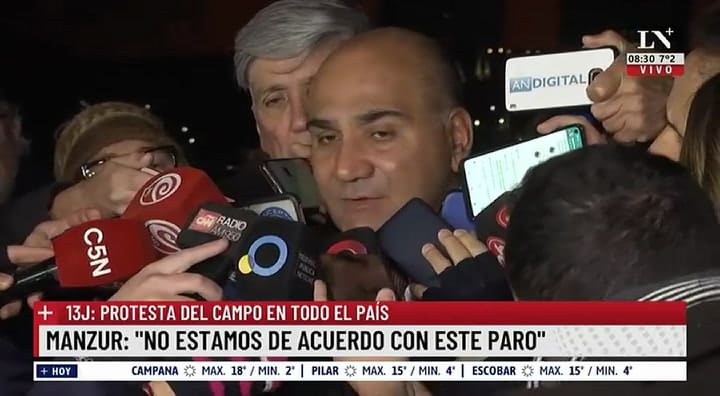 Manzur: 'No estamos de acuerdo con erste paro'