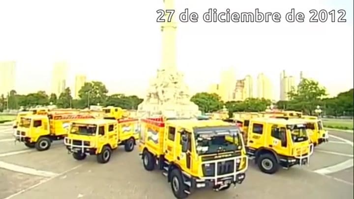 Los 26 aviones hidrantes anunciados por CFK y nunca adquiridos.