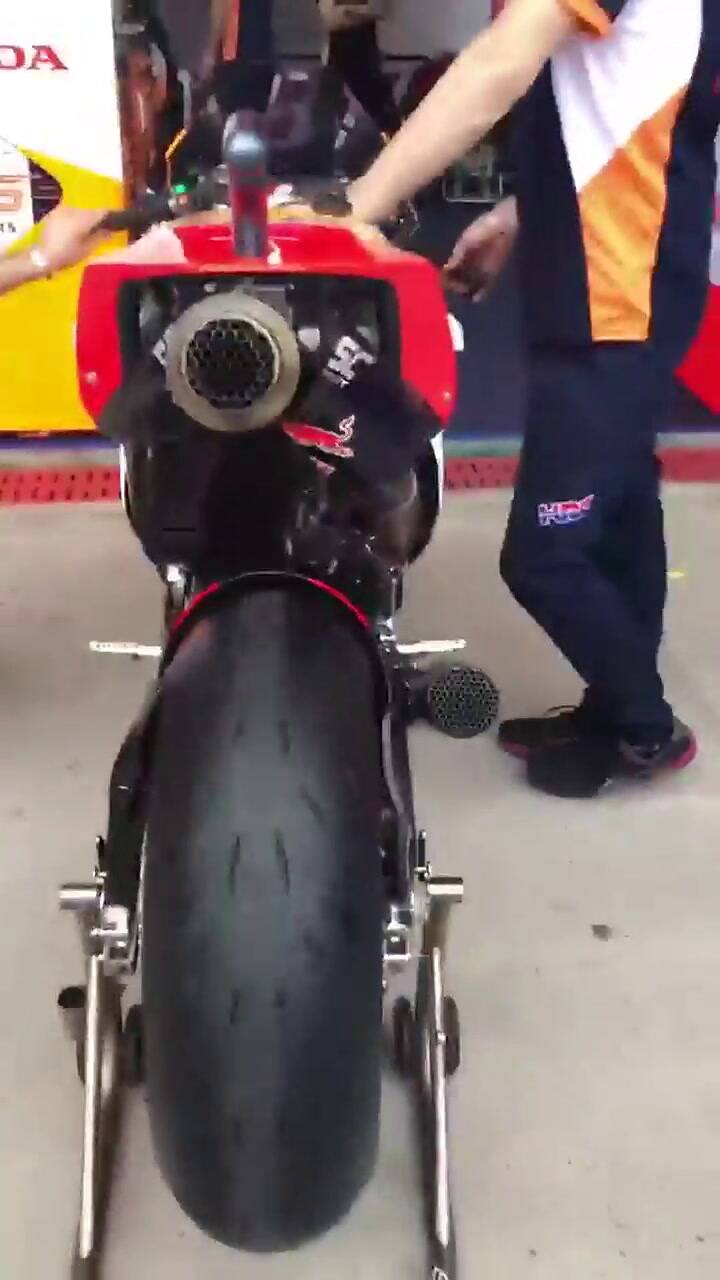 Así suena la moto de Márquez - Fuente: Twitter Marc Márquez